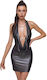 Dress Sexy Φόρεμα Ασημί