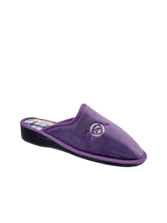 Kolovos Winter Women's Slippers in Violet color