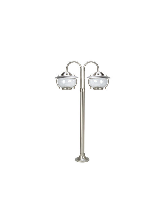 Lido Lido Außenstehlampen für Außenbereich Kollenaki E27 Silber