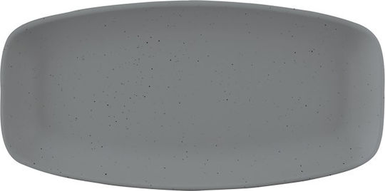 Servewell Teller Untiefe aus Melamin Gray mit Durchmesser 28cm 6Stück