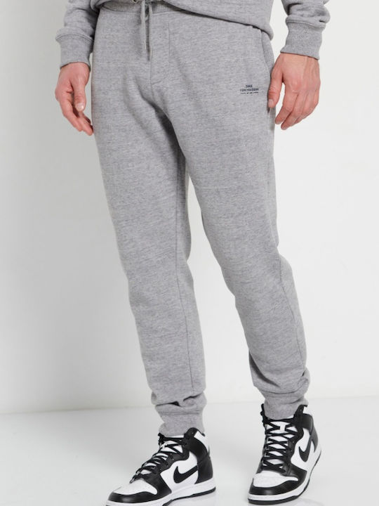 Sweatpants with Elastic Grey Melange