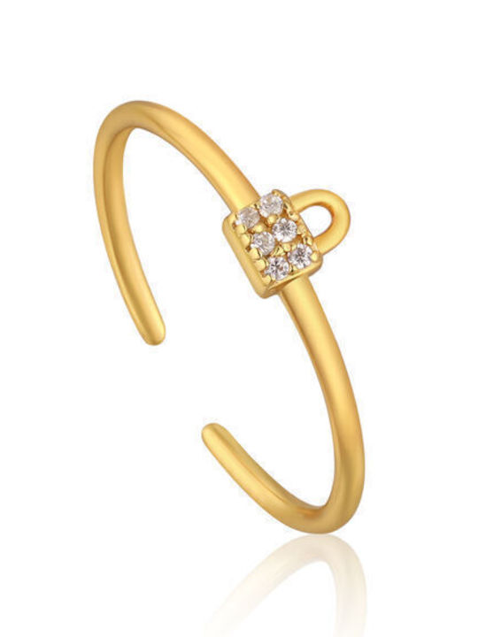 Ania Haie Ring made of Silver Gold Plated