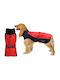 Value Hundemantel Wasserdicht Rot mit Rückenlänge 55 cm.