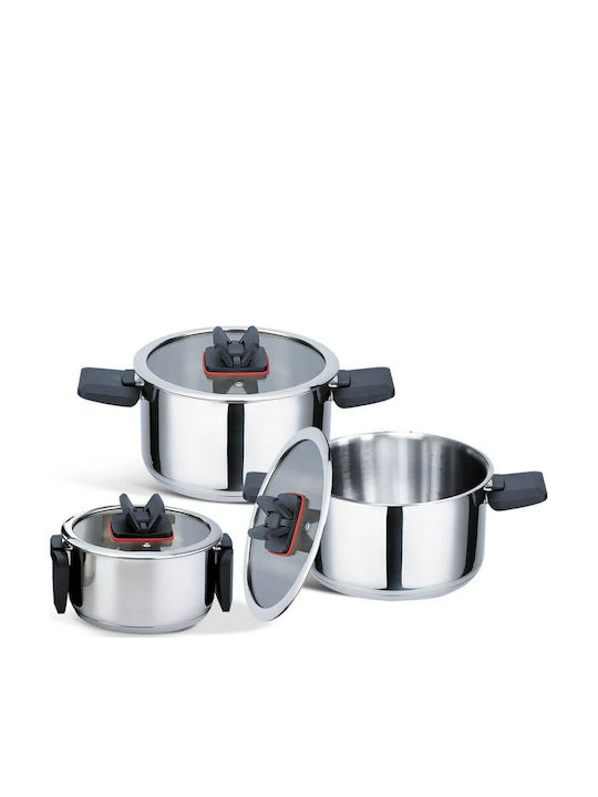 Maestro 6 Set de oale din oțel inoxidabil Argint 6buc