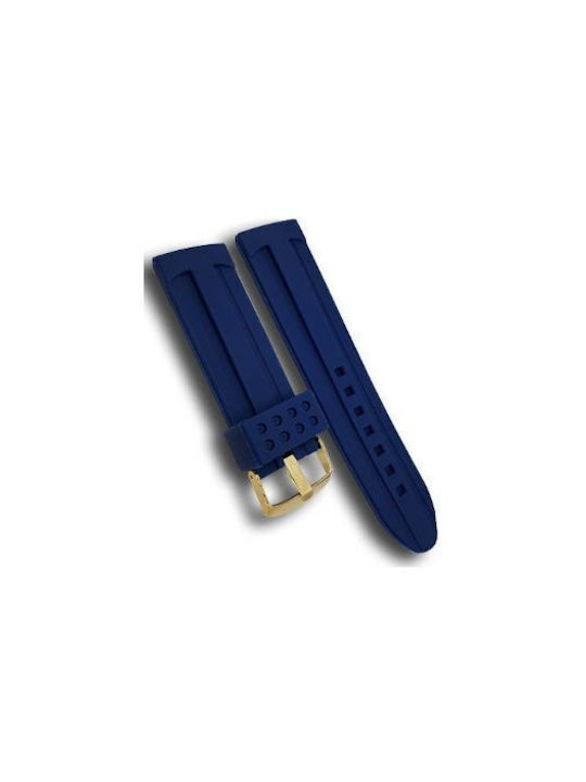 Gummi-Armband Blau 24mm