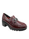 Pantofi cu toc Burgundy