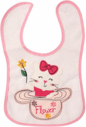 Buude Bib Fabric with Hoop & Loop Fastener Pink