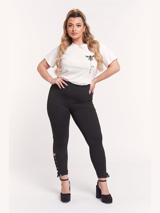 Women's Fabric Trousers Black