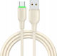 Mcdodo LED USB 2.0 Kabel USB Typ-C männlich - USB-A 100W PD Beiges 1,2 m CA-4750