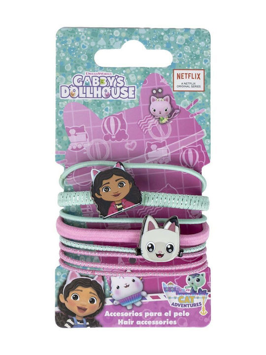 Gabby's Dollhouse Сет Детски Ластици Розов 8бр