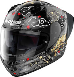 Nolan N60-6 Sport Wyvern Full Face Helmet with Sun Visor ECE 22.06 Metal Black / White / Red / Gold 24