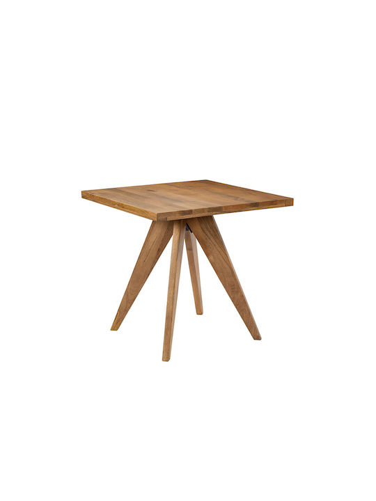 Carre Square Table Walnut 80x80x76cm