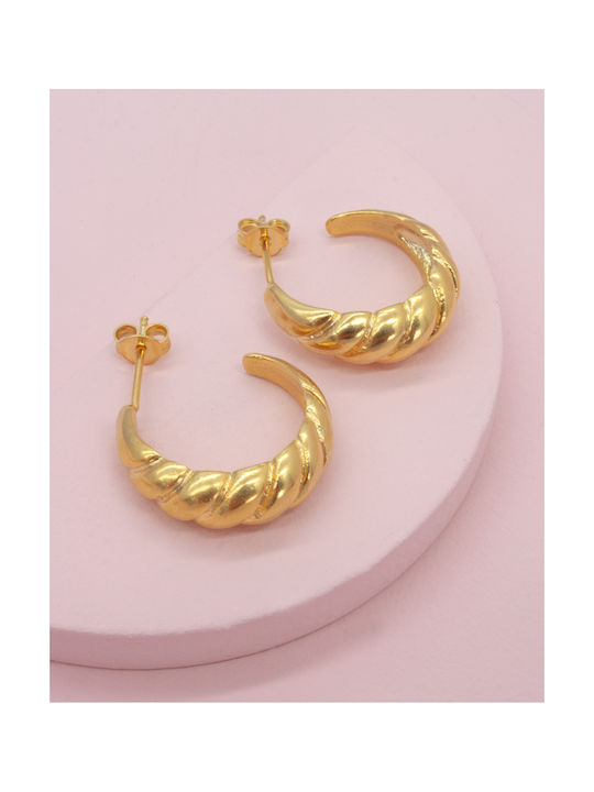 LifeLikes Earrings Hoops Gold Plated