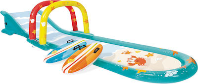 Intex Inflatable Bouncer with Slide Surfing Fun Slide for 6+ years