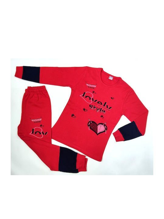 Tres Chic Kids Pyjamas red