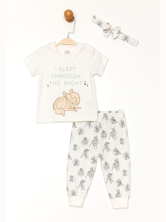 Cimpa Kids Pyjamas Summer Cotton Ecru