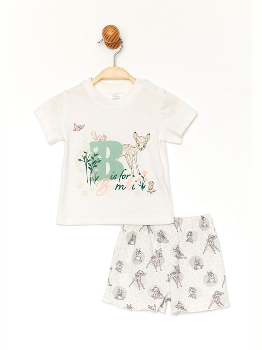 Cimpa Kids Pyjamas Summer Cotton Ecru