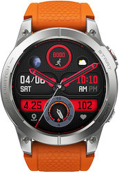 Zeblaze Stratos 3 46mm Smartwatch με Παλμογράφο (Πορτοκαλί)