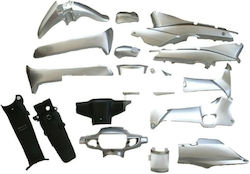 Σετ Πλαστικά Μοτοσυκλέτας για Honda Astrea Supra 100 Ασημί Σετ Πλαστικά Μοτοσυκλέτας για Honda Astrea Supra 100 Ασημί