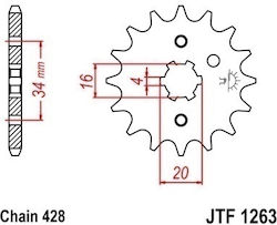 Yamaha Pinion față