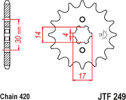 Kawasaki Front Sprocket for Kymco Jetix 125