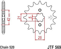 Yamaha Pinion față 569.16 pentru Kawasaki Magazin online KDX Yamaha Pinion față 569.16 pentru Kawasaki Magazin online KDX
