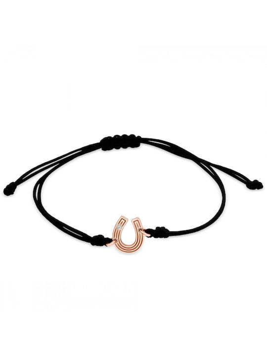 Ekan Bracelet made of Cord with Diamond