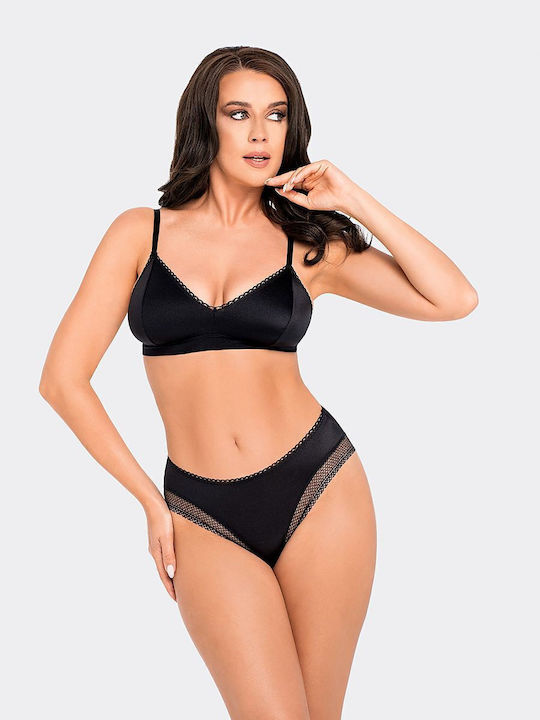 Babell Damen Slip Schwarz