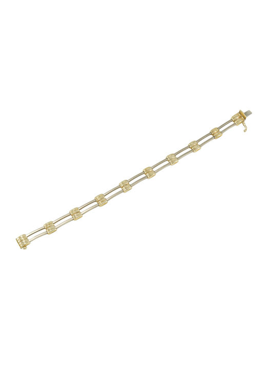 Damen Armband Kette aus Weißgold 14K