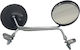 Motorcycle Mirrors for Honda C50 2pcs Black