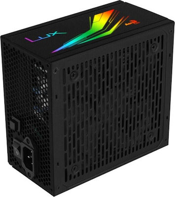 Aerocool LUX RGB 650W Black Computer Power Supply Semi Modular 80 Plus Bronze