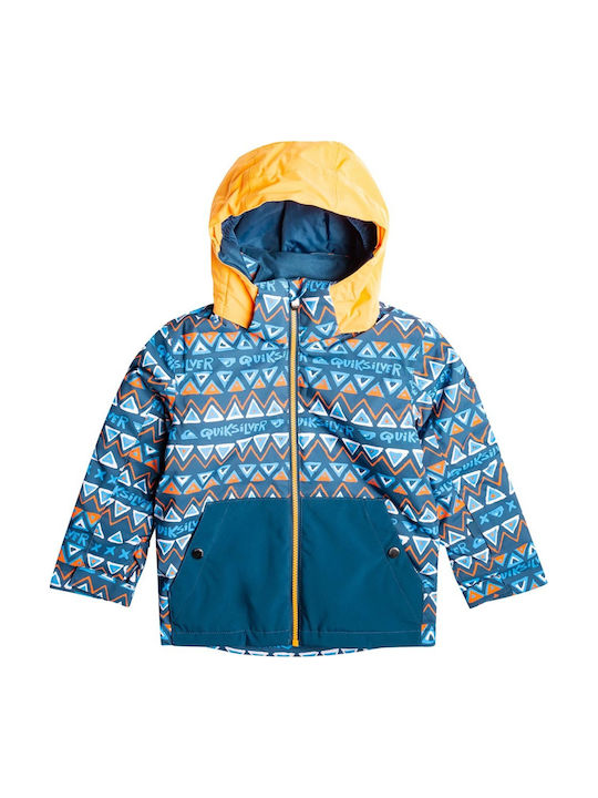 Little Mission Waterproof Kids Casual Coat Windproof with Lining & Hood Blue