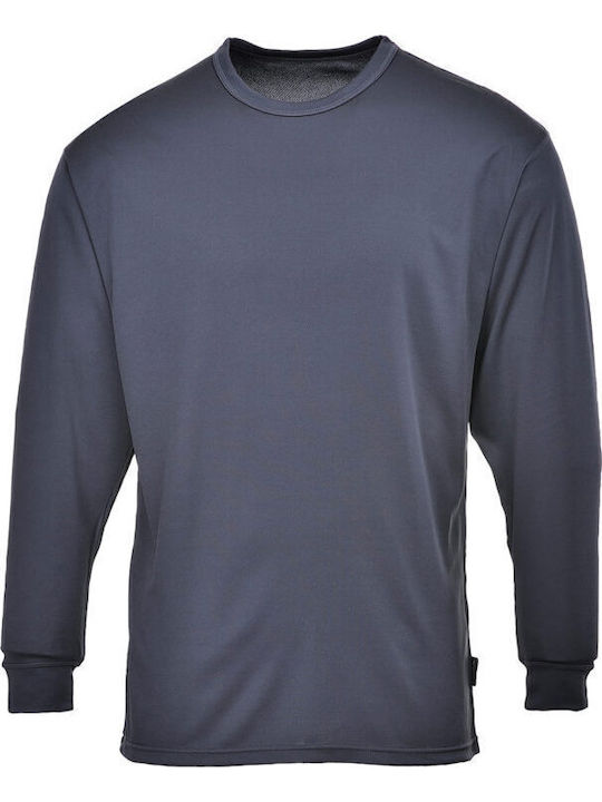 Portwest Men's Thermal Long-Sleeved Shirt Gray