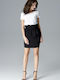 Lenitif Pleated Skirt in Black color