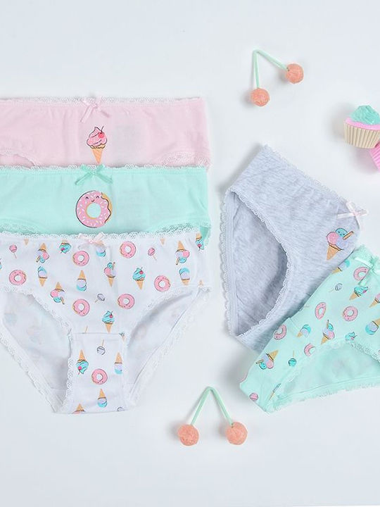 Cool Club Kids Panties grey, green, white, pink 5pcs