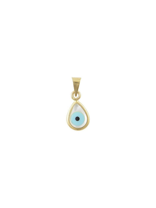 Halskette Auge aus Gold 14K