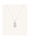 Necklace from White Gold 14K with Pearls