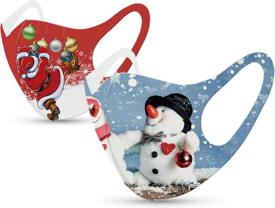 Tili Μάσκα Προστασίας Υφασμάτινη Christmas Limited Edition 1000C004854 2τμχ
