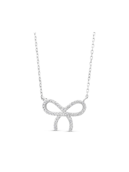 Goldjewels Necklace from Silver with Zircon