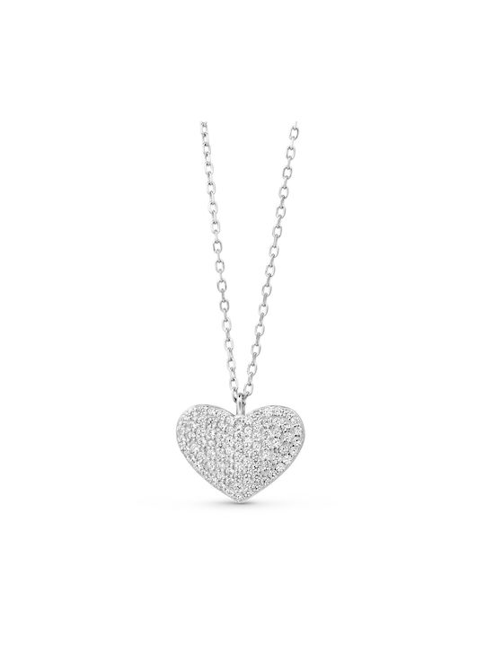 Goldjewels Necklace with design Heart from Silver