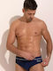 Men's Swimwear Slip Navy Blue with Patterns