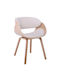 Joy Dining Room Wooden Armchair White 57x55x80cm