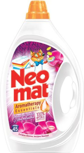 Neomat Aromatherapy Υγρό Απορρυπαντικό Ρούχων με Άρωμα Μαλαισιανή Ορχιδέα 2.25lt (45 Μεζούρες)
