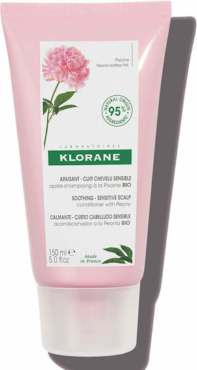 Klorane Soothing Conditioner Hydration for All Hair Types for the Sensitive & Irritated Hair with Organic Peony 150ml