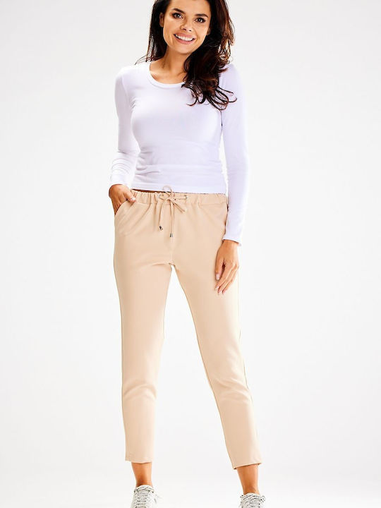 Awama Damen-Sweatpants Beige