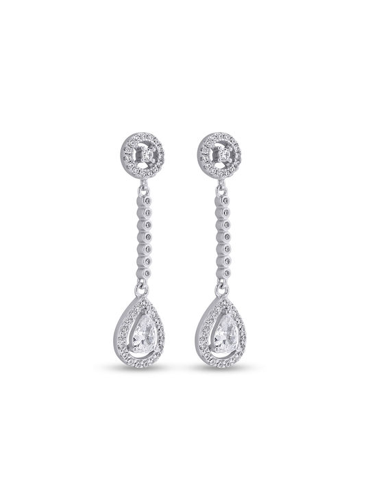 Earrings made of Silver with Stones