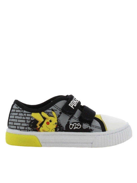 Pokemon Kids Sneakers with Scratch & Lights Gray