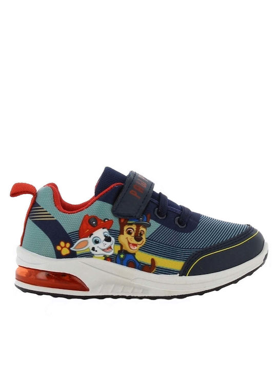 Paw Patrol Παιδικά Sneakers με Φωτάκια Μπλε