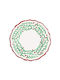 Terra Antica Christmas Plate Ceramic Orange