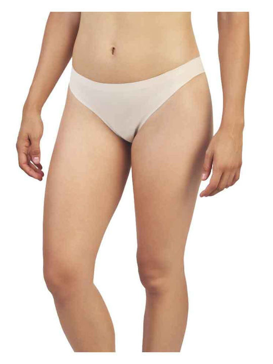 Promise Γυναικεία Slip 2Pack χωρίς Ραφές Μπεζ.